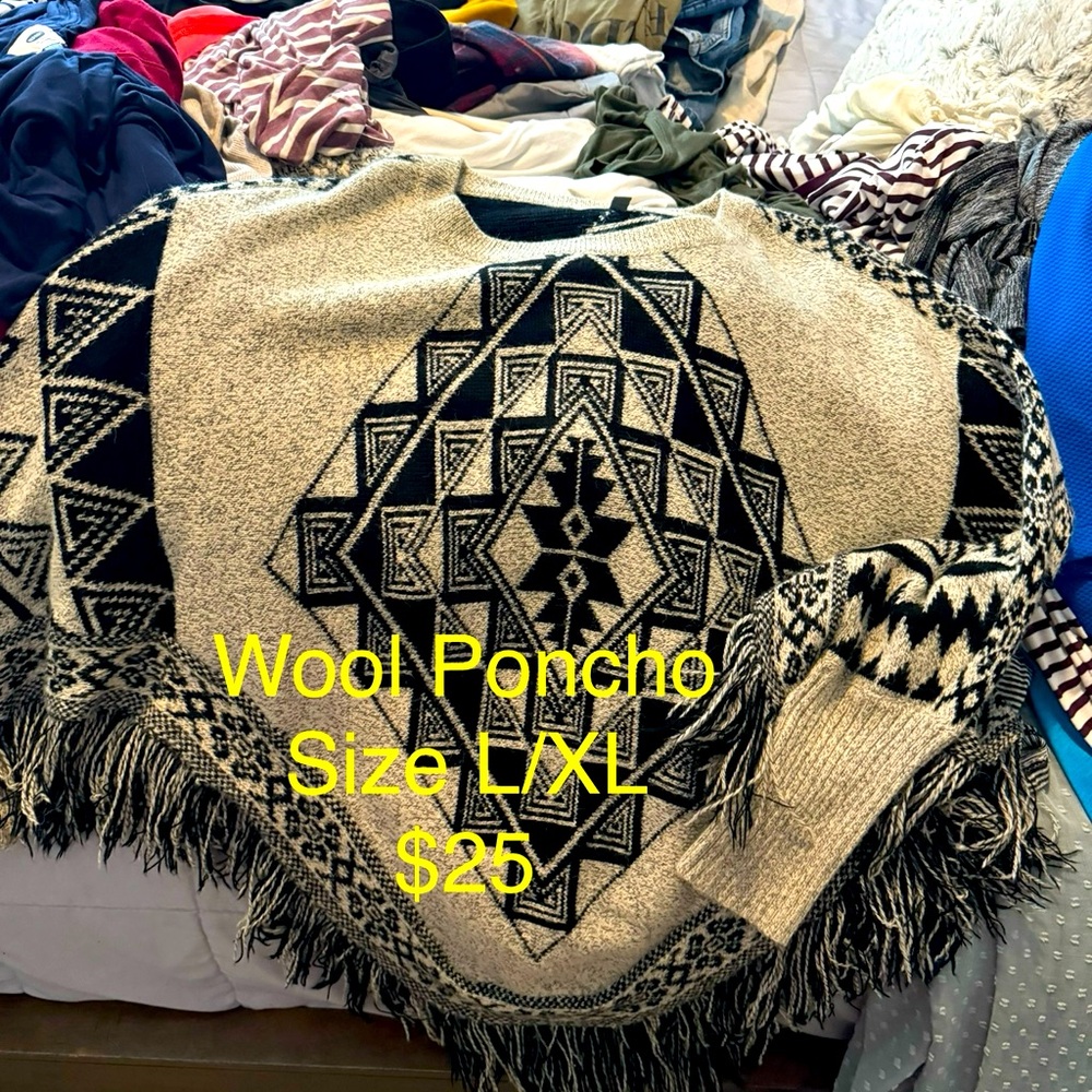 Gorgeous wool poncho